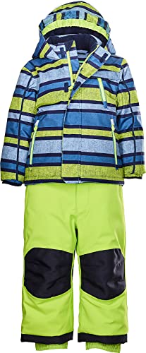 Killtec Jungen 3 in 1 Skioverall/ Schneeanzug mit abzippbarer Hose und Kapuze - KW 90 MNS JCKT AND PNTS, strahlendgrün, 86/92, 37242-000