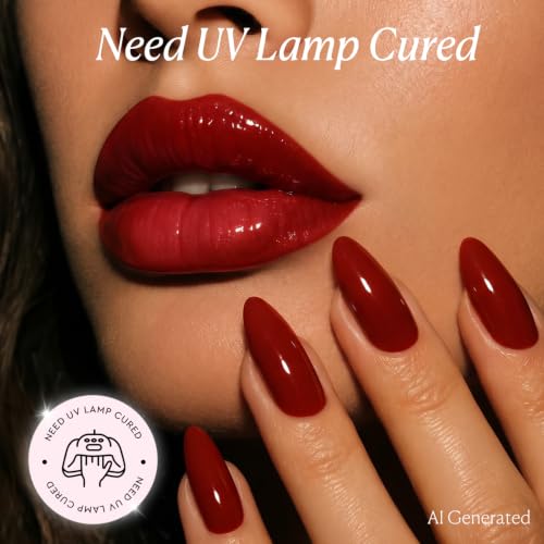 Image of AZUREBEAUTY 18ML Burgundy Red Gel Nail Polish