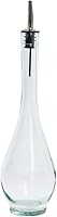 TableCraft H931 Siena 16oz Green Tint Glass Oil Bottle with Stainless Steel Pourer - Restaurant Quality Dispenser