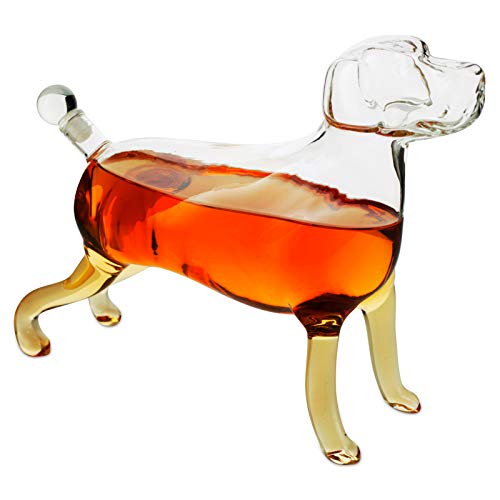 Dog Animal Wine & Whiskey Decanter The Wine Savant - Beautiful Profile of A Labrador Dog 500ml - Whiskey, Wine Scotch or Liquor Decanter by The Wine Savant - Image 5