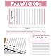 PAPERKIDDO Budget Planner Deutsche, 96 Stück Budget Binder A6, 6 Löcher A6 Budget Blätter, Geld Organizer Deutsch Budgetplaner Budget Sheets Zubehör für Binder Notebook