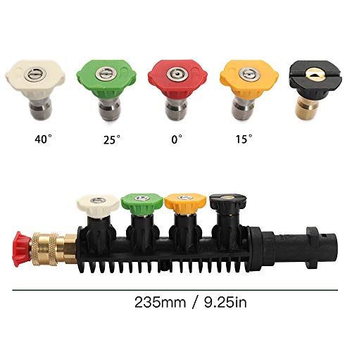 Ajcoflt Qualidade Fina De Metal Jato de Água Pulverizador Lança Wand Bico Lavadora de Pressão Do Car