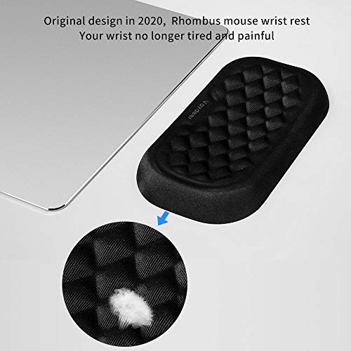 Image of Vaydeer Mouse Wrist Rest Pad, Memory Foam Hand Rest Support Padded for Office, Computer, Laptop, Typing and Wrist Pain Relief and Repair (5.91 inch, Black)