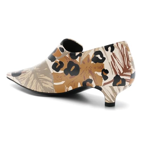 Maiyang Women Classic Square Toe Loafers Slip on Low Kitten Heel Pumps Daily Commuting Casual Party Shoes Size 4-16 US3