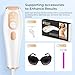 Finequin Laser Hair Removal, IPL Laser Hair Removal for Women and Men Permanent, Hair Removal Device with 3.0 IPL Red Light Wave, Home Laser Hair Removal Device for Facial Legs Armpits Bikini Body Use