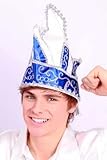 Prinzenmütze blau-weiß-silber