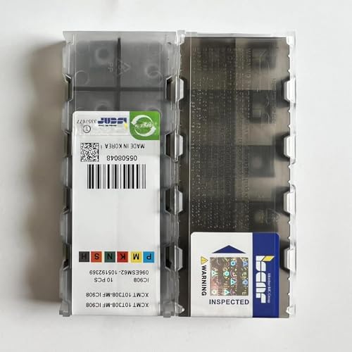 Feuille de carbure XCMT10T308-MF IC908 consommable outillage pour fraisage acier inox