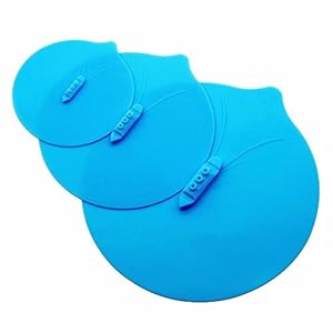 eoocvt 3pcs Steam Ship Silicone Steamer Lid Food Covers Cute Design Steaming Pot Lids and Bowl Covers Keep Food Fresh…