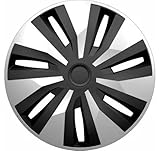 15" Wheel Trims Deep Dish For PEUGEOT BOXER PANEL VAN - Wheel Covers, Alloy Look Design, Hub Caps, Orneo Van Black & Silver x4