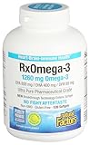 Natural Factors RxOmega-3 - Brain & Heart Health Support - Eye Health Supplement with EPA & DHA - Natural Supplement with Omega-3 Fatty Acids - 120 Softgels (90 Servings)