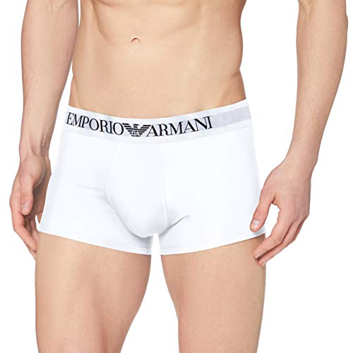 Emporio Armani CC729 111389_00010 B�xer, Blanco (White), Large (Tama�o del Fabricante:L) para Hombre
