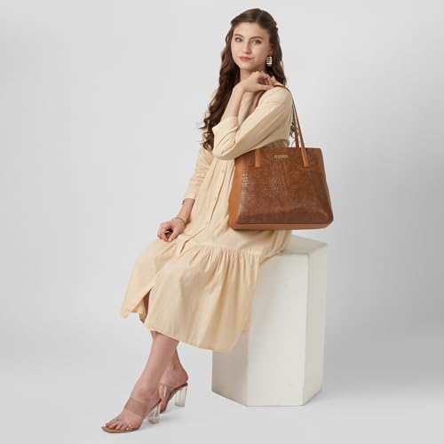 Image of Caprese Vani Large Satchel Bag for Women with Multiple Compartments for Organization and Comfort | Stylish, Durable, and Spacious Interior Shoulder Bag for Work, Travel, and Everyday Use