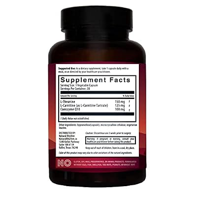 Natural Rhythm Magnesium Taurate 120 Capsules + CoQ10-ZEN 30 Capsules Bundle