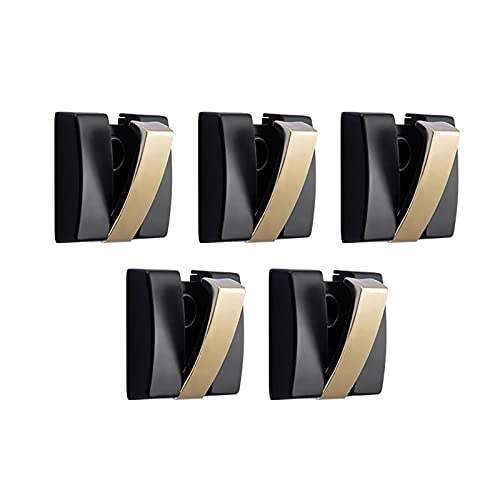 Perchero Montaje en pared 5 piezas Ganchos de pared para almacenamiento en el hogar Ganchos plegables para abrigos Ganchos para toallas de baño Ganchos de metal para abrigos Bufandas Bolsas Sombreros