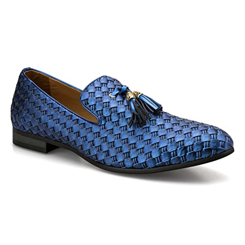 Image of Meijiana Mens Loafers Wedding Dress Shoes Slip-On Loafers for Men Tuxedo Suit Shoes