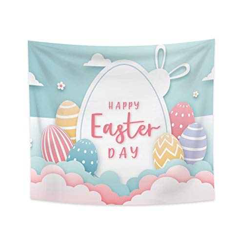 Qinunipoto ^yXg[ C[X^[̗ GbO  ETM oj[  180x160cm Happy Easter egg ǂ̑ A[g @\z 唻 CeA A[g|X^[ Bep rfIc wi _A[g 