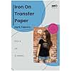 PPD 10 Sheets 8.5x11" - Inkjet Iron-on Heat Transfer Paper for Black & Dark Fabric and T-Shirts - Premium - PPD-4-10