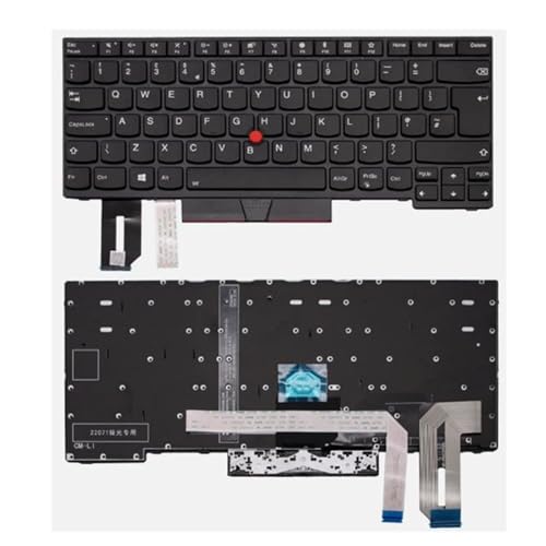 Clavier Lenovo Thinkpad E495 ordinateur portable noir UK clavier