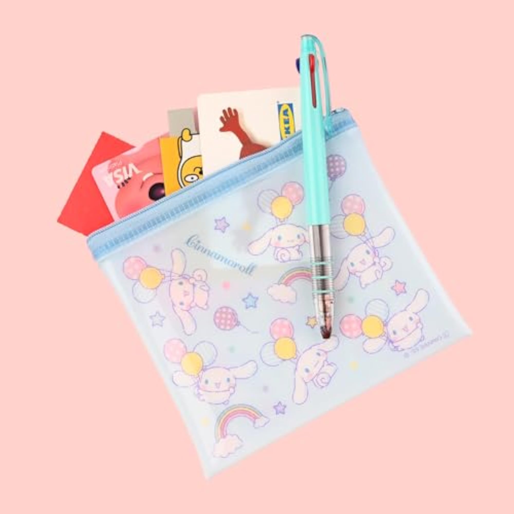 San-rio PVC Pouch 2-Pack Featuring Kitty, Pochacco & Cinnamoroll