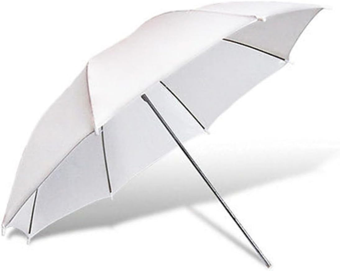 Hemoton 2pcs Photography Light Umbrella White Translucent Flash Umbrellas with Metal for Strobe Lighting for Studio Shoots