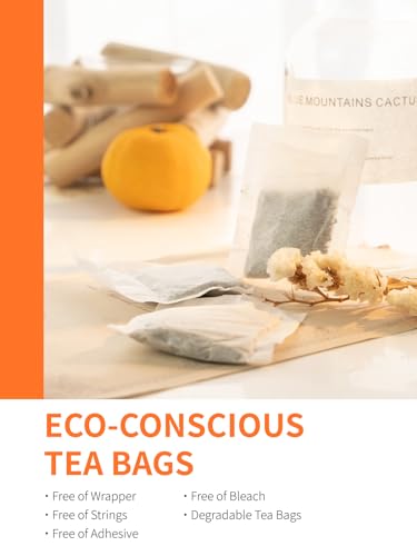 TeeLux Oolong Tee Beutel 40 Stück, Vegan, Rein Natürlicher China Oolong Tee, Weicher und Reicher Geschmack, Biologisch Abbaubare Teebeutel