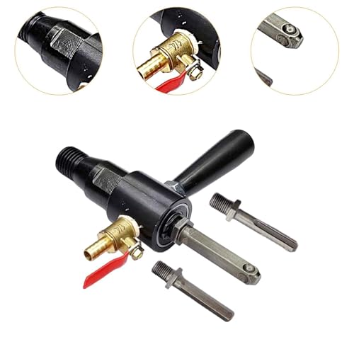 Perceuse électrique avec adaptateur de tête pour forage à eau et marteau
