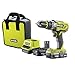 Price comparison product image Ryobi ONE+ 18V 2x 1.3Ah Li-Ion Cordless Compact Combi Drill Kit - R18PD3-213S - 3 year Warranty
