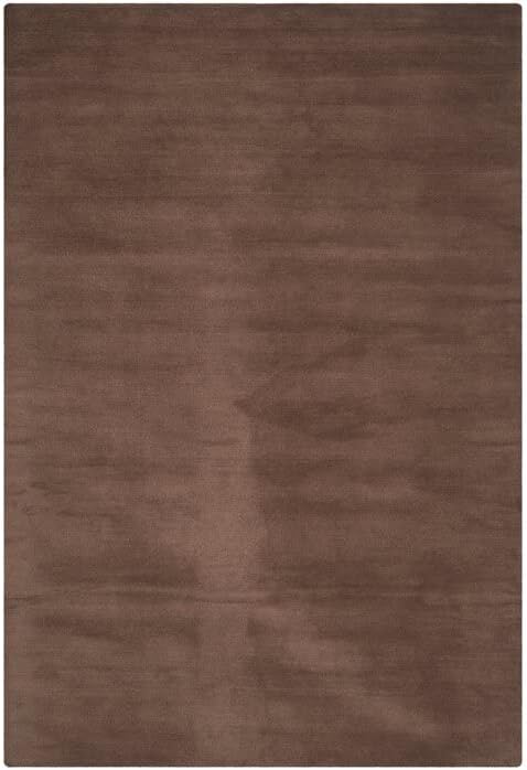 ZARACARPETS Solid Plain Exported Quality Hand Made Carpets and Rug Size 9 Feet by 12 Feet (9x12 feet) Brown