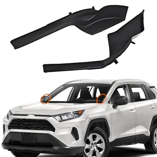 GSRECY Front Windshield Wiper Side Cowl Extension Cover Trim Panel Fits for 2020 2021 2022 Toyota RAV4