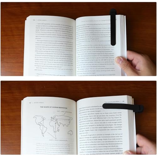 Image of 3pcs Silicone Automatic Bookmark - Unique Page Keeper Clip for Books | Self-Holding Page Holder for Readers, Kids, Women and Men | Flexible Bookmark Reading Accessories