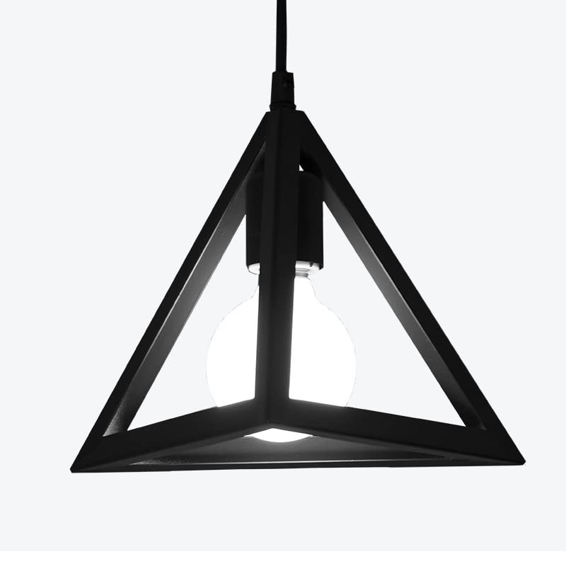 Pendentif triangle LED pour ambiance loft et deco de cafe moderne - 5