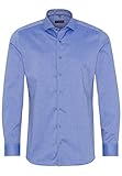 Muster: unifarben eterna Langarm Hemd Slim Fit Natté strukturiert