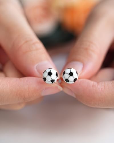 JOGDIAM Soccer Earrings Gifts for Soccer Mom Soccer Stuff Accessories - Thumbnail 4
