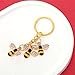 Xthrotsenk Bee Keychain Women Keychain Charms Honey Bee Keyrings Accessory Queen Cute Bee Gifts Key Chain Decor for Wallet Purse Handbags Backpack Accessories