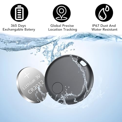 Smart Tracker Tag Android, Bluetooth Schlüsselfinder kompatibel mit Google Find Hub (NUR Android), Air Tracker Tag Schlüsselanhänger für Koffer, Schlüssel, Gepäck (4er-Pack)