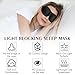 Bonuci 12 Pack Sleep Mask Blackout 3D Eye Mask for Ultralight Sleeping Night Blindfold Eye Covers with Adjustable Strap for Men Women Travel Gift Back and Side Sleeper (Black)