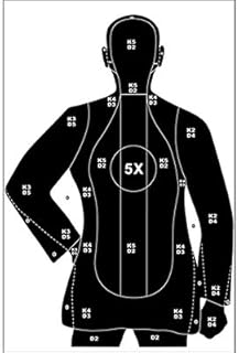 Full Size B-21X Target (Black) 100 pack