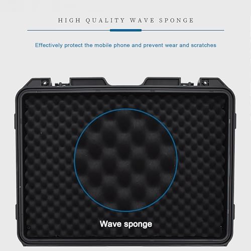 Portable Cell Phone Locker Box - Mobile Phone Jail Safe for Classrooms, Offices, Factories, Restaurants - Soft Inner Storage (48.5x38x14.5cm/19x15x6in)