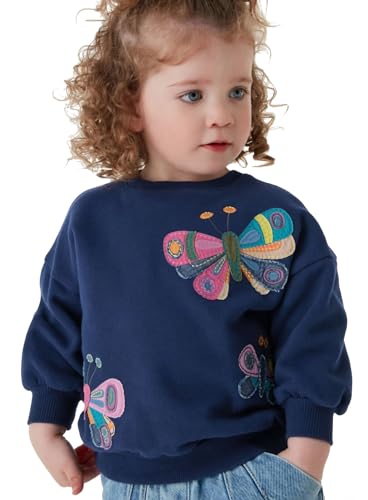 Codkkre Sudaderas Niña Sweatshirt para Niña de Manga Larga Pullover de Algodón para Niña 2-7...