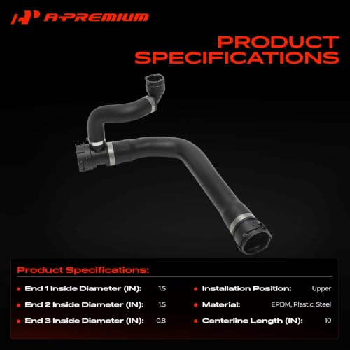 A-Premium Upper Radiator Coolant Hose Compatible with BMW by A-Premium - Used condition - Image 3