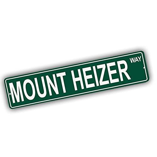 Brotherhood Aluminum Street Sign for Mount Heizer - Colorado Man Cave Decor