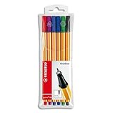 rotuladores stabilo point 88 (20 pzas.) Punta 0,4 mm de fibra con refuerzo de metal
