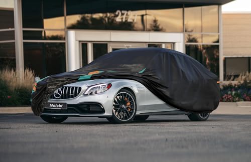 Image of Coupe Car Cover Custom Fit for Mercedes C Class C220 C250 C300(2007-2025), Waterproof All Weather for Automobiles, Outdoor Full Cover with Windproof Clip Straps.