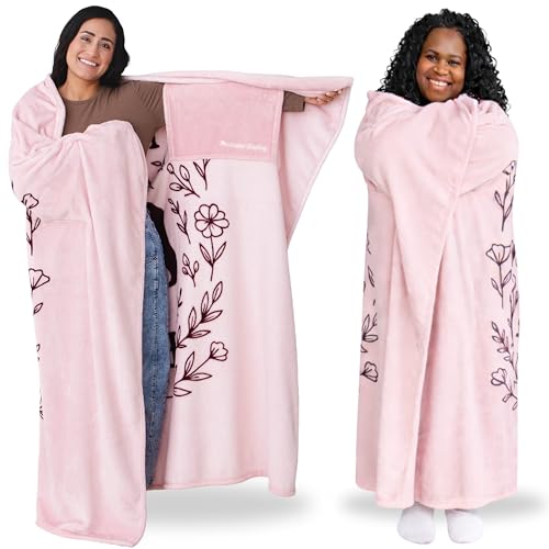 Super Blanky Wearable Blankets for Women - Cozy Mothers Day Gifts for Mom Adult Comfy Wearable Blanket Men College Graduation Gift for Her Girlfriend Gifts for Wife Birthday Gift Ideas Mama Bear