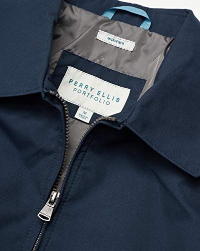 Image of Perry Ellis Mens Golf Windbreaker Jacket - Soft Microfiber Water Resistant Zip Up Casual Windbreaker Jackets for Men