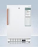 Accucold 20" Freezer, 2.47 cu.ft. Capacity, Undercounter, Built-in, Breakroom, ADA Compliant, -25°C Storage, Copper Handle, White - ADA305AFTBCLHD (Left Handed Door Swing)