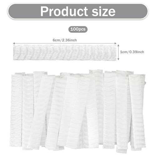 Image of 100Pcs Thread Net Spool Saver Sewing Embroidery Thread Net Mesh Spool Saver for Embroidery Sewing Quilting and Serger Threads Spools /Cones (6x1CM)