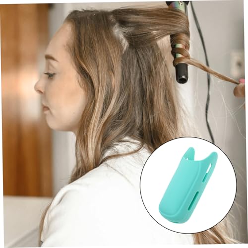 Funda de silicona para plancha de rizar compatible para herramientas de estilismo, liviana y de diseño elegante, funda segura para herramientas de cabello miniatura 7