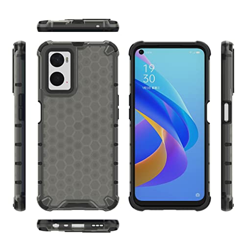 Image of Glasgow | for Oppo A76 / A96 Stylish Look Pattern Back Case Cover for Oppo A76 / A96 - Black