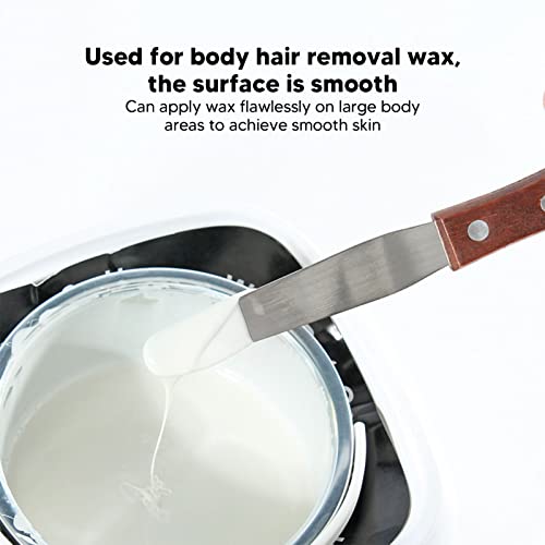 Wax Spatulas,ANGGREK Hair Removal Applicator Straight Body Waxing Applicator Sticks with Wooden Hand